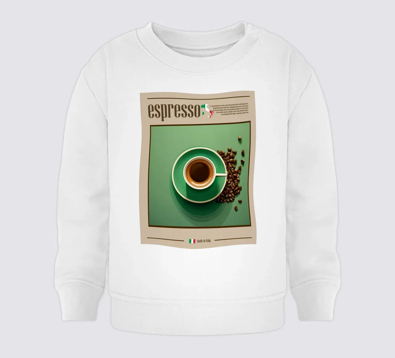 Espresso felpa neonato da cosmos studio