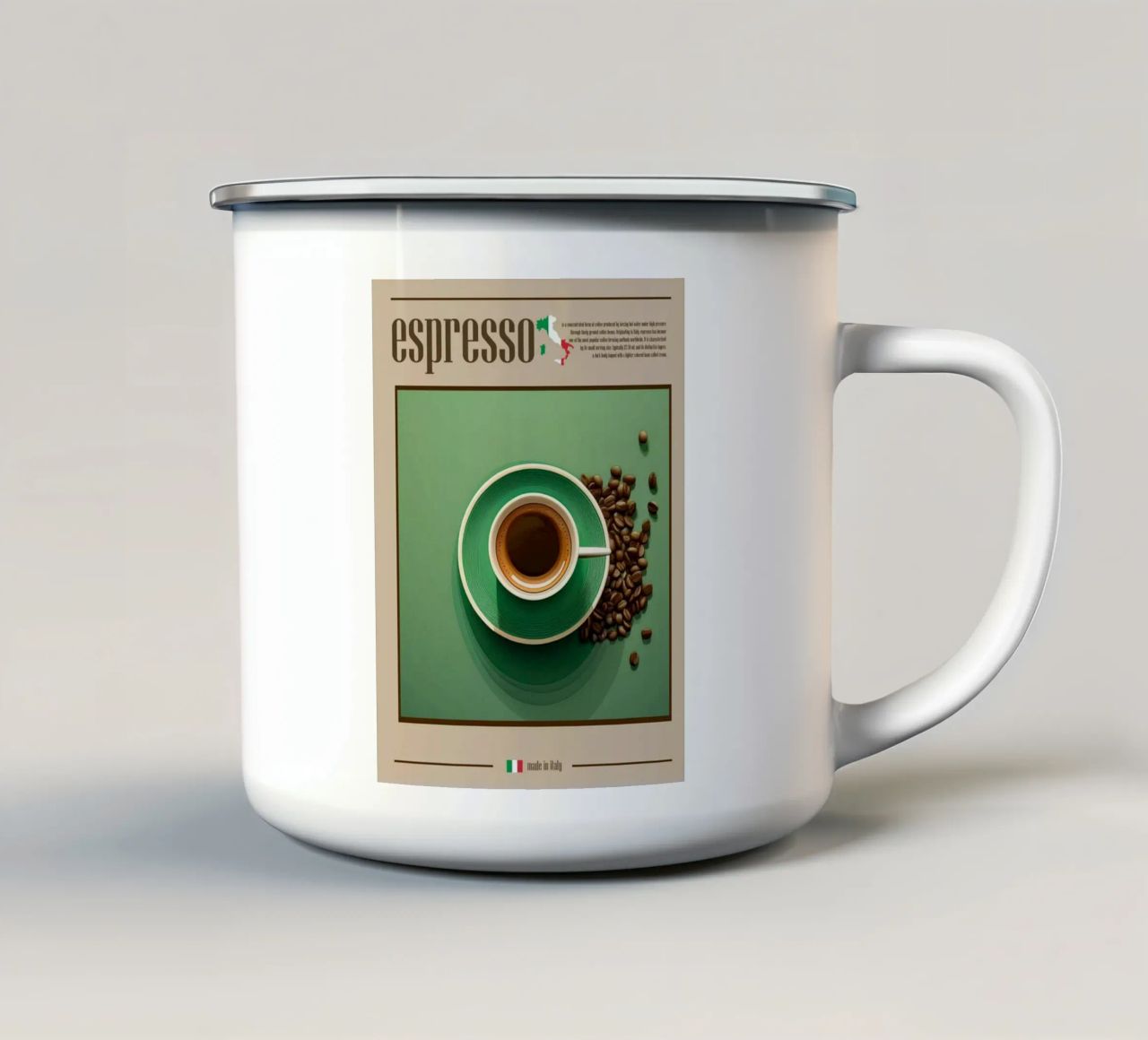 Espresso tazza in smalto da cosmos studio