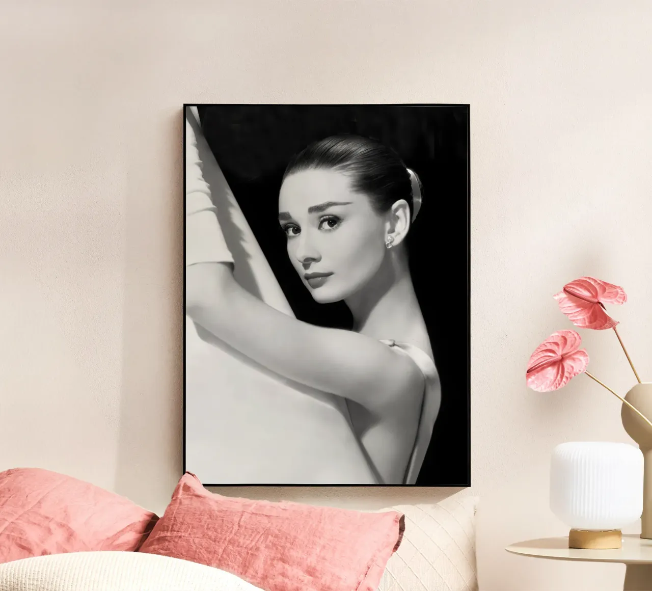 Audrey Beautiful Women acrylic glass by Lorraine Mooore