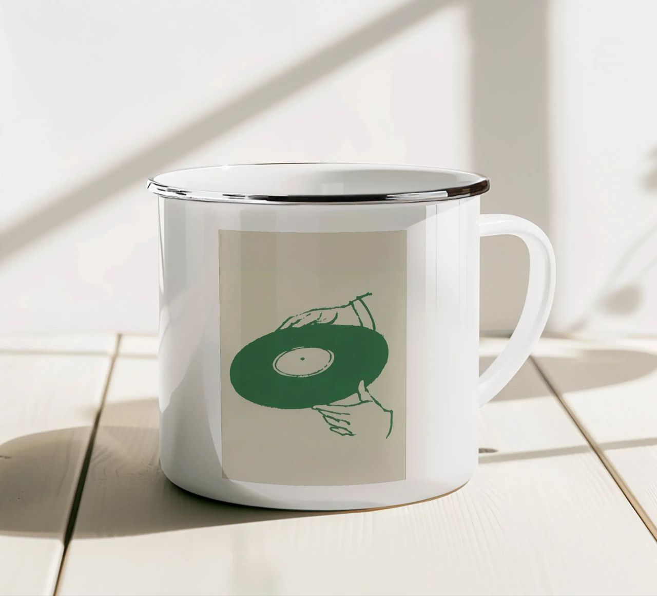 Suono circolare tazza in smalto da kichirou
