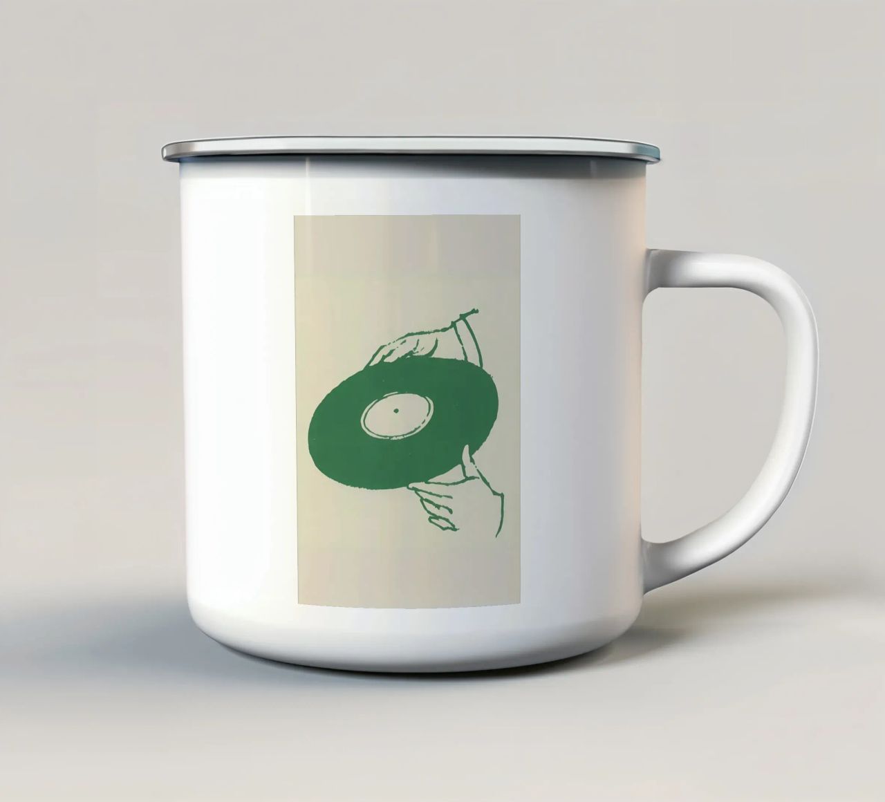 Suono circolare tazza in smalto da kichirou