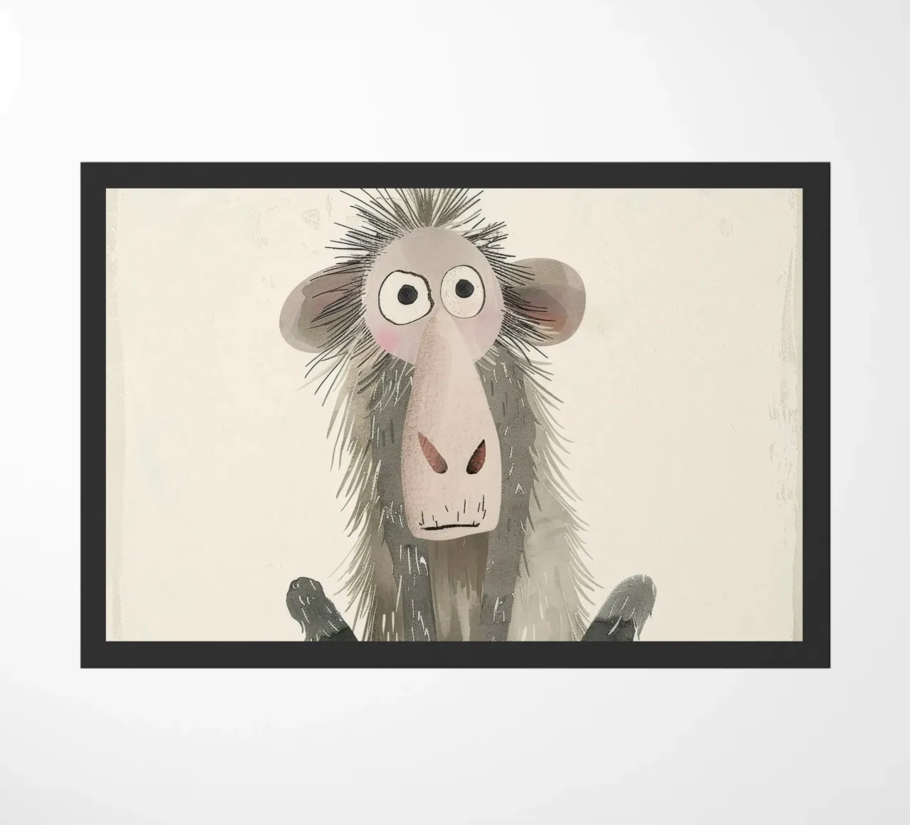 Illustrazione stilizzata di un babbuino zerbino da DesignDoodle