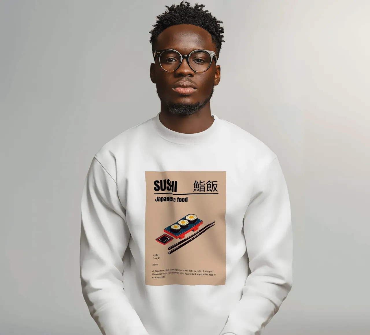 Sushi aus Japan Sweatshirt von cosmos studio