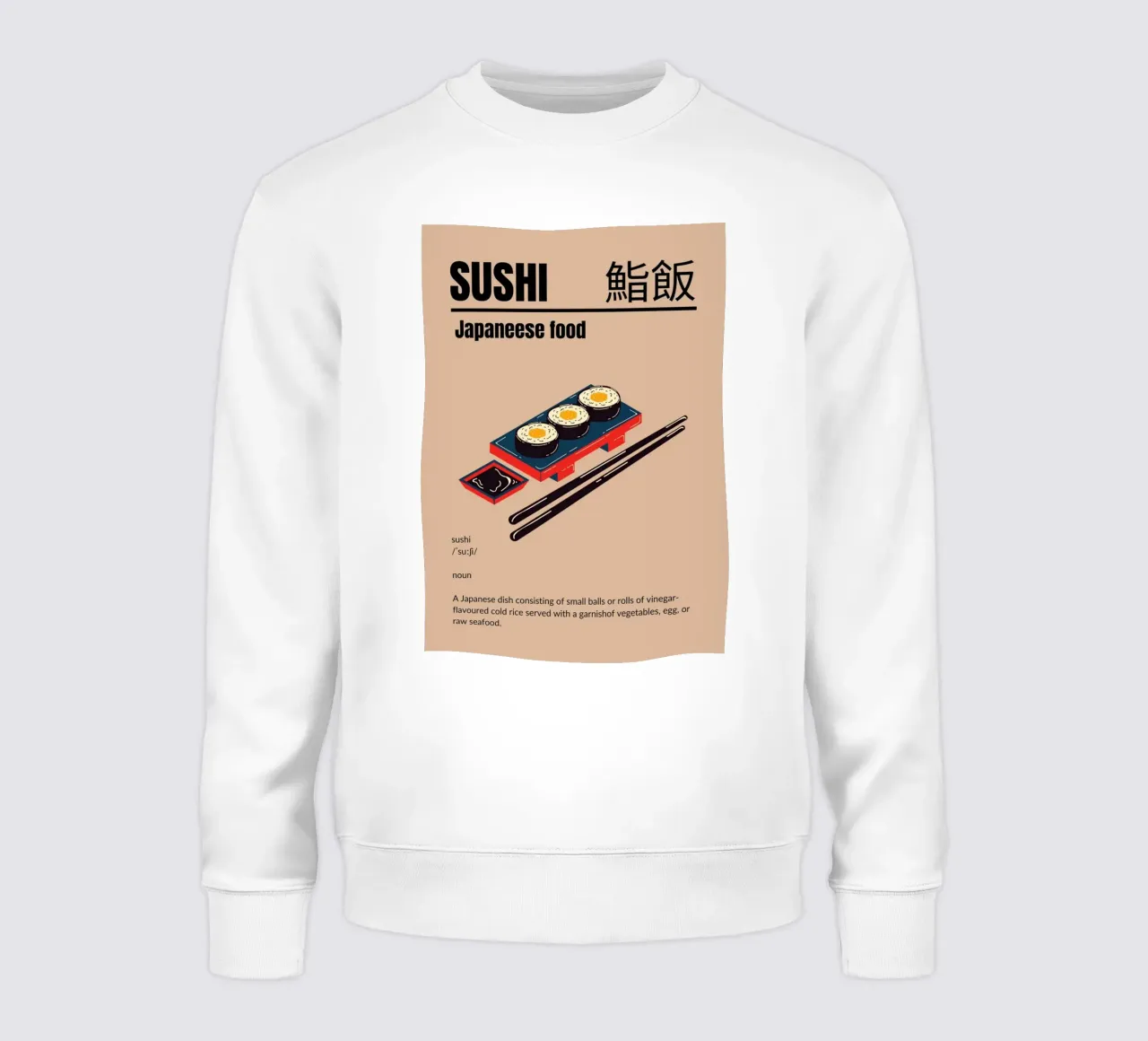 Sushi aus Japan Sweatshirt von cosmos studio