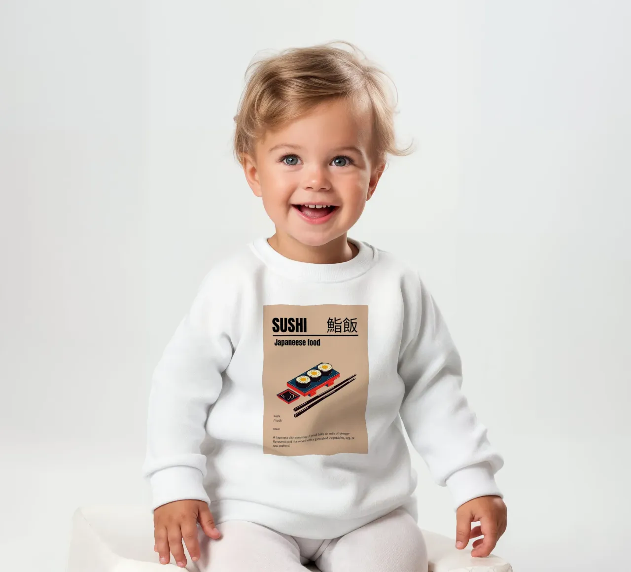 Sushi de Japón sudadera de bebé de cosmos studio
