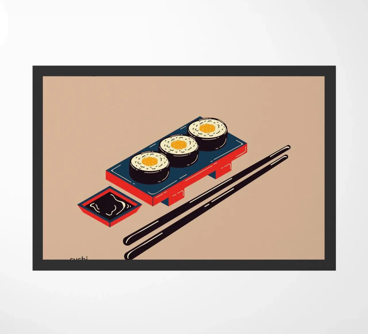 Sushi dal Giappone zerbino da cosmos studio
