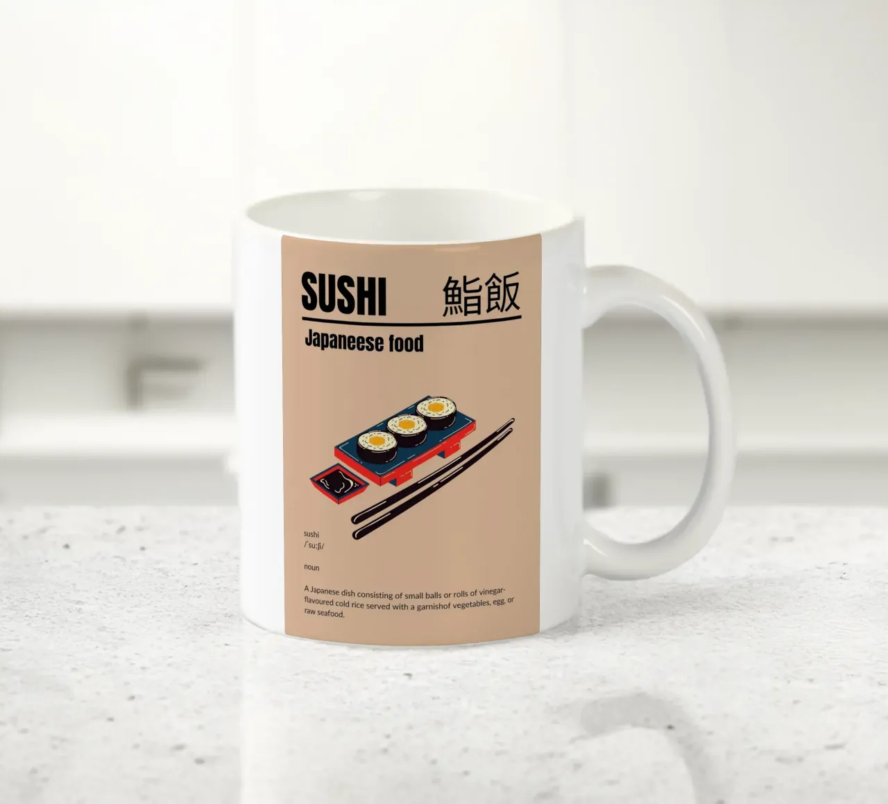 Sushi dal Giappone tazza in ceramica da cosmos studio