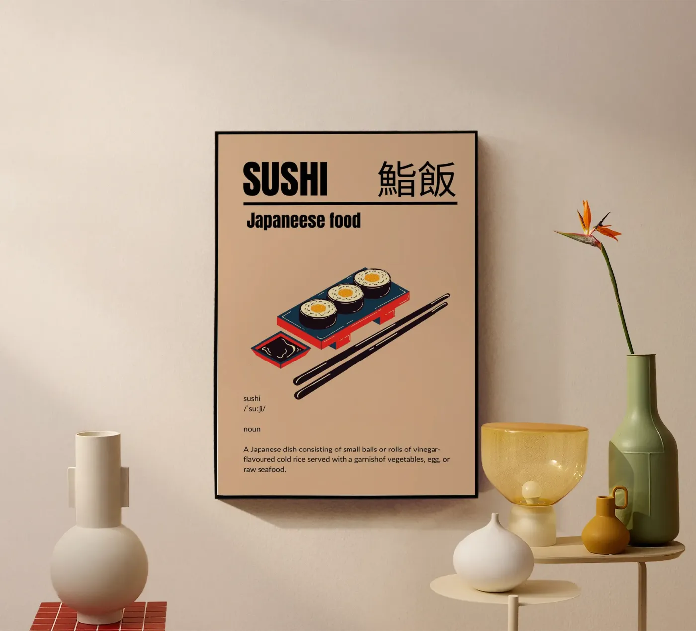 Sushi dal Giappone plexiglass da cosmos studio