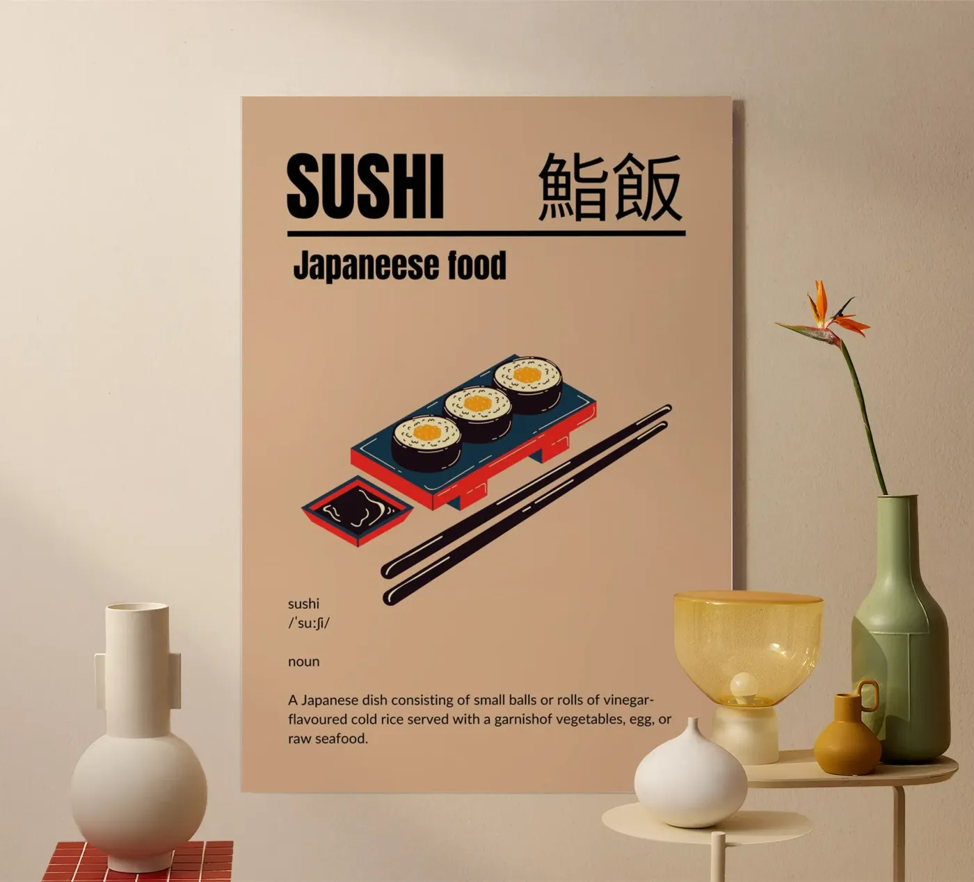 Sushi dal Giappone plexiglass da cosmos studio