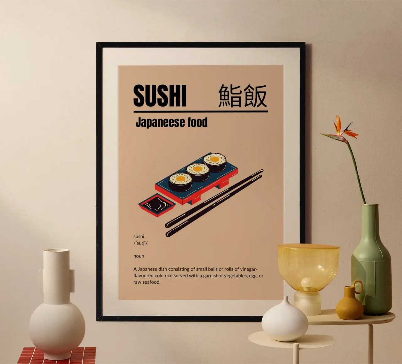 Sushi dal Giappone carta hahnemühle da cosmos studio