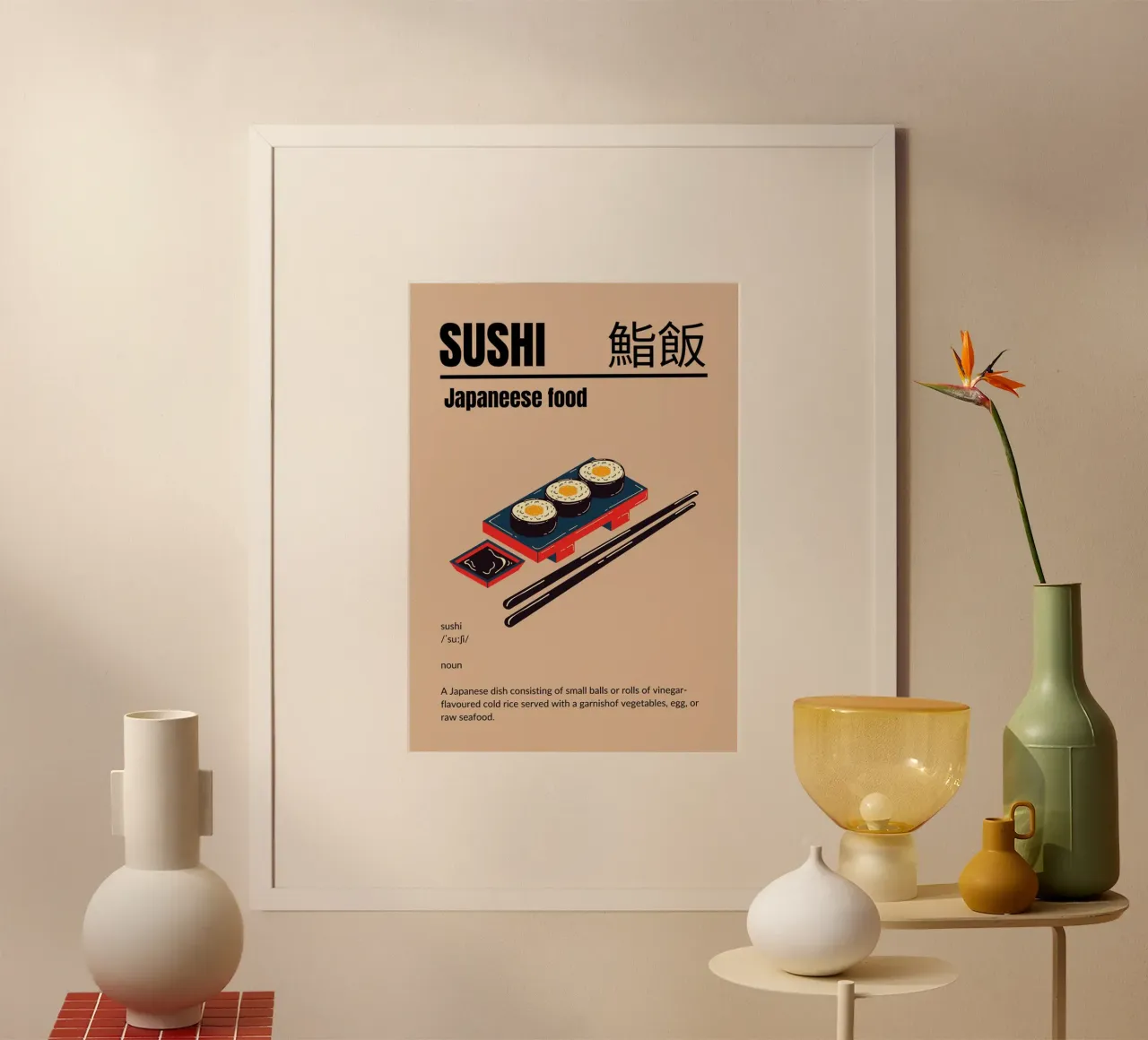 Sushi dal Giappone carta hahnemühle da cosmos studio