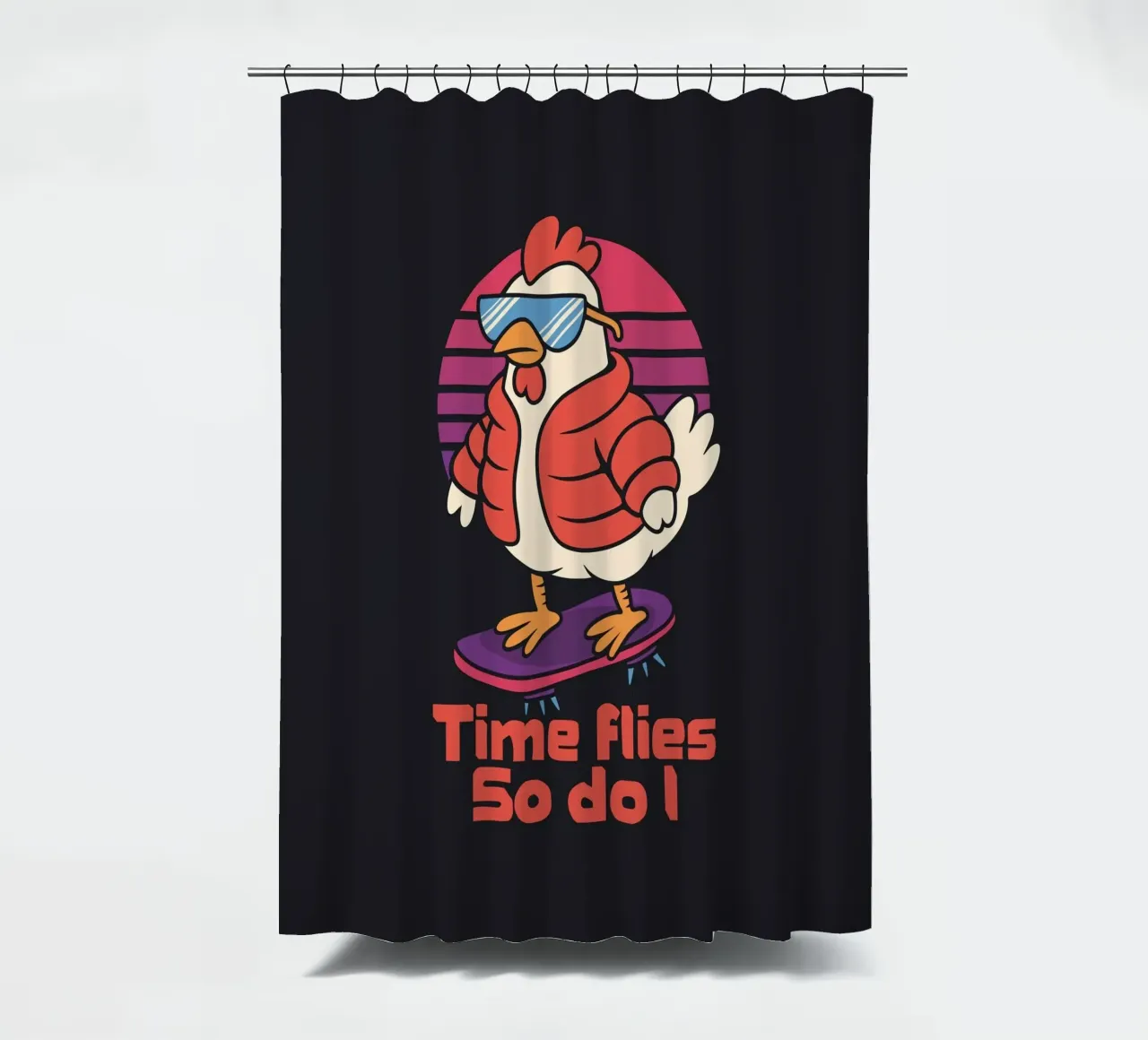 Die Zeit vergeht... Ich auch Duschvorhang von Loobs