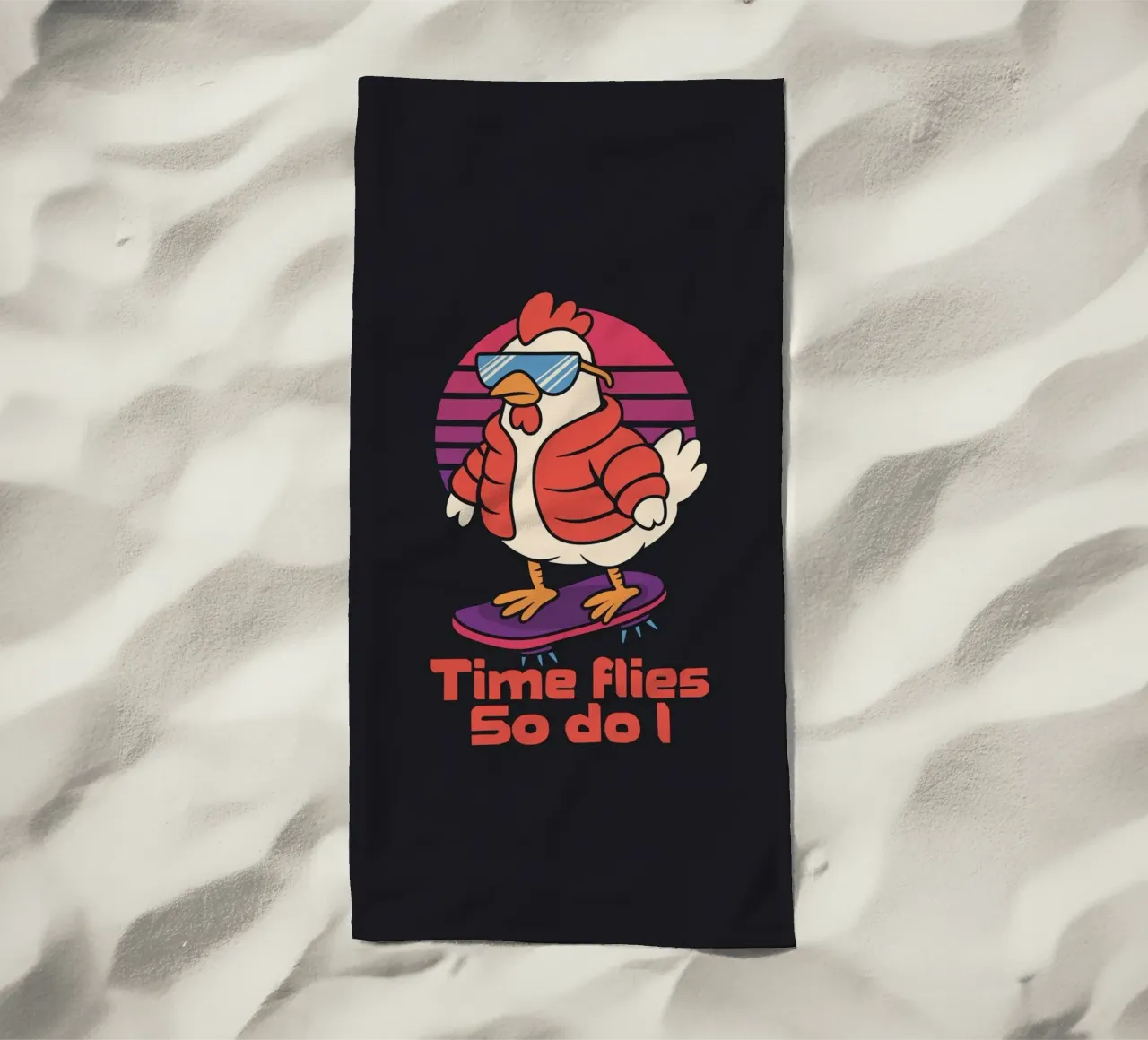 Il tempo vola... Anche io telo mare da Loobs