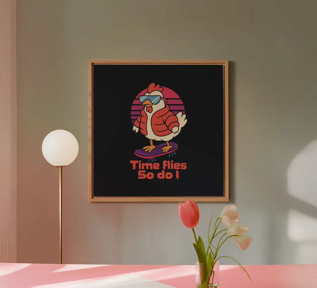 Il tempo vola... Anche io alluminio dibond da Loobs