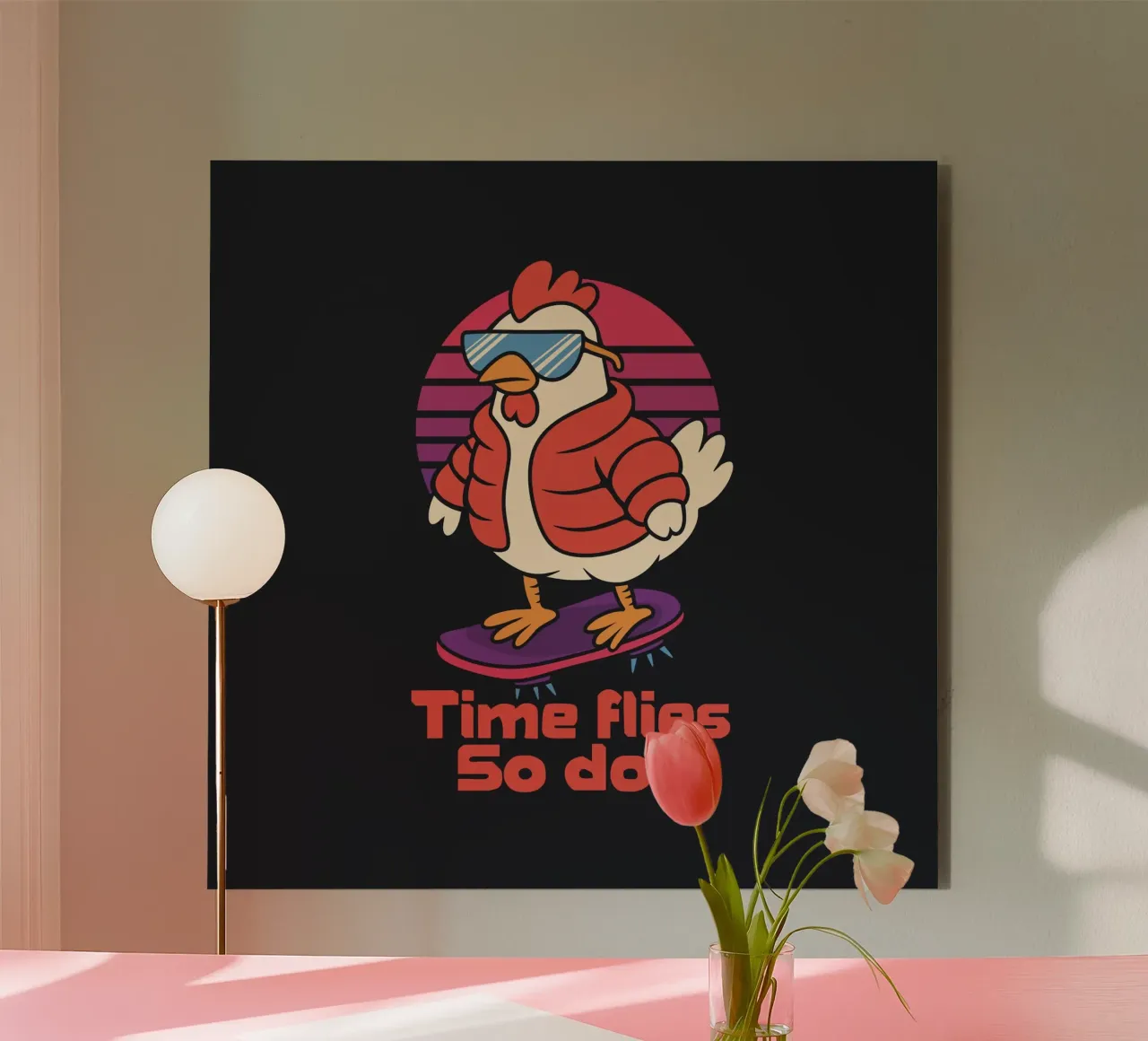 Il tempo vola... Anche io alluminio dibond da Loobs