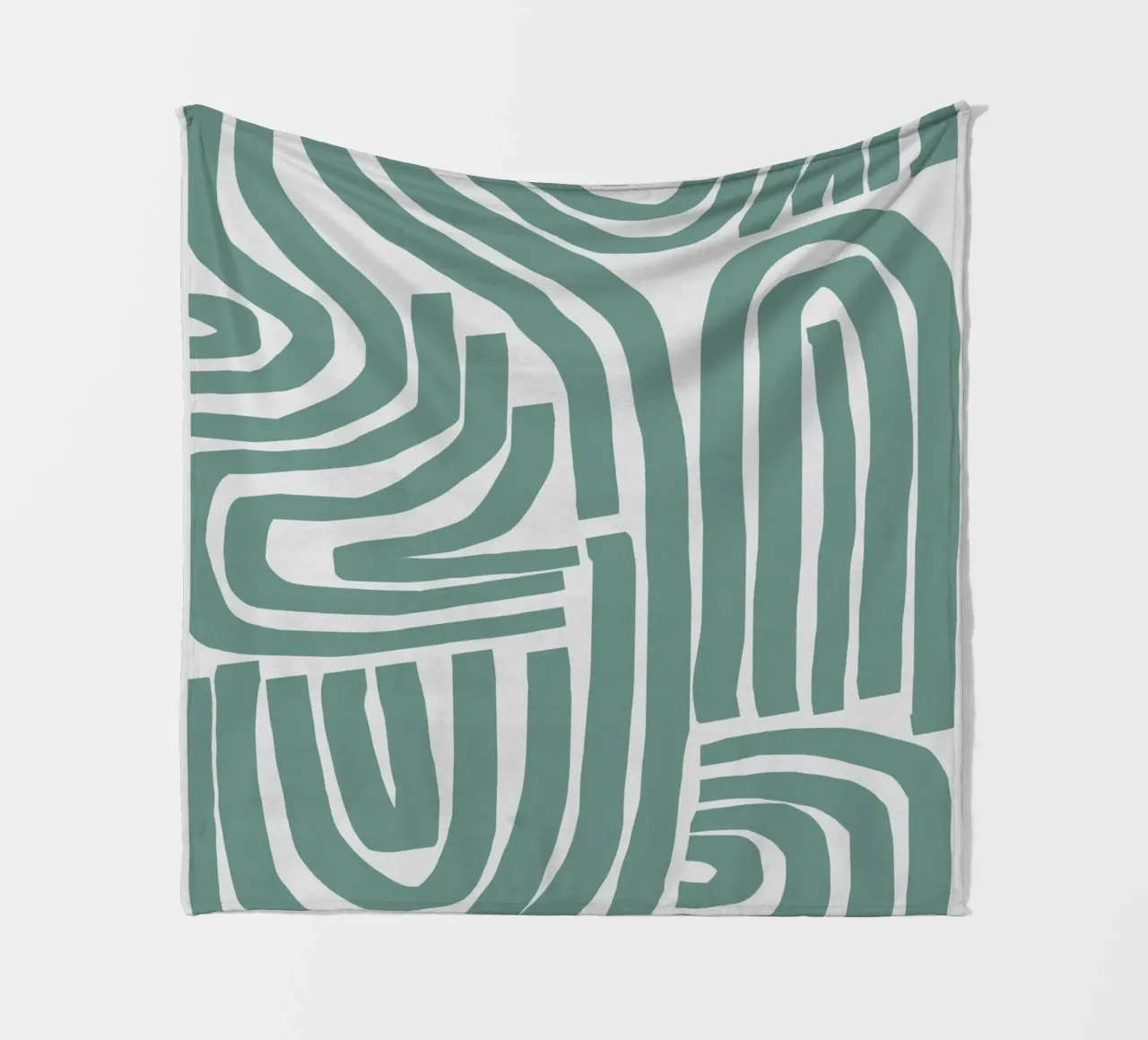S & U verde acqua coperta in pile da Little Dean
