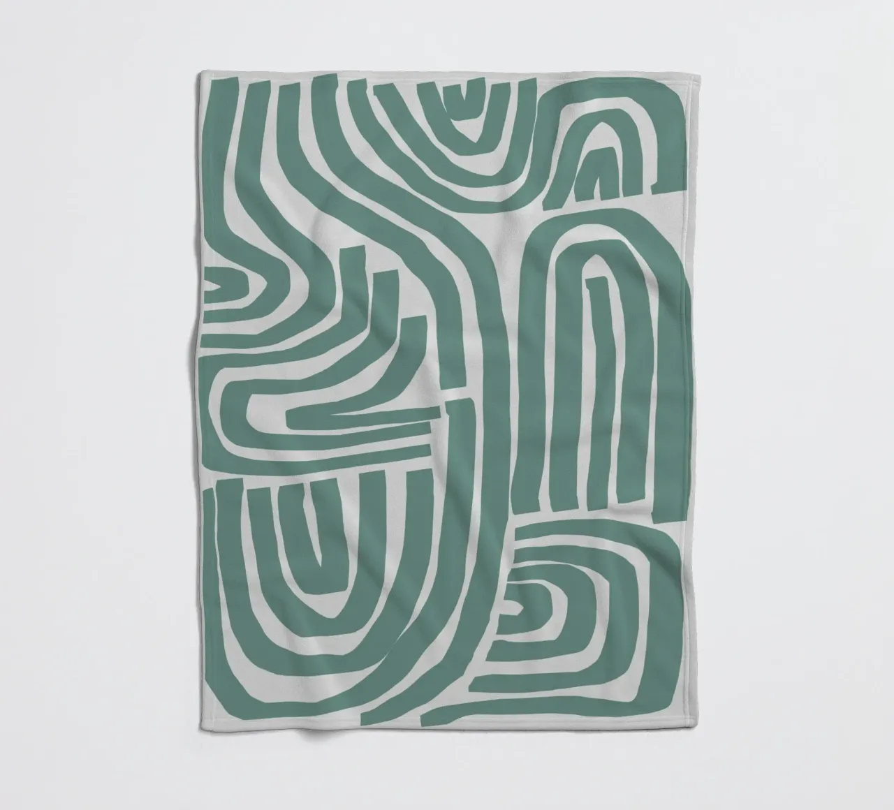 S & U verde acqua coperta in pile da Little Dean