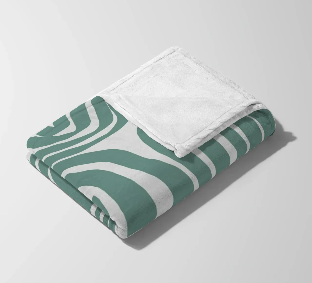 S & U verde acqua coperta in pile da Little Dean