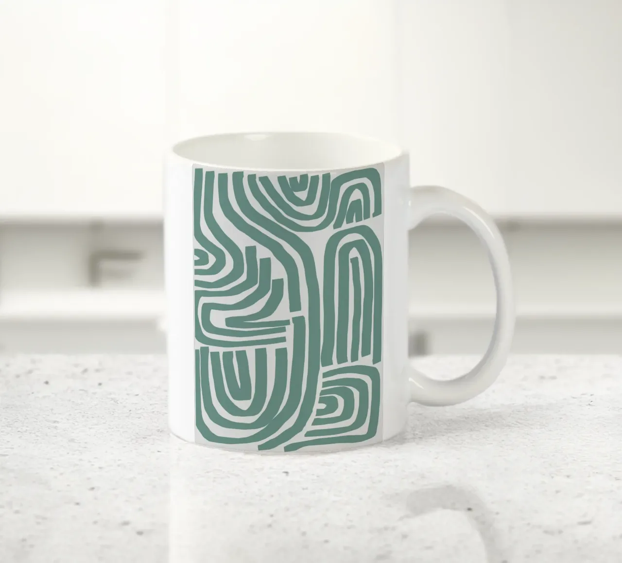 S & U verde acqua tazza in ceramica da Little Dean