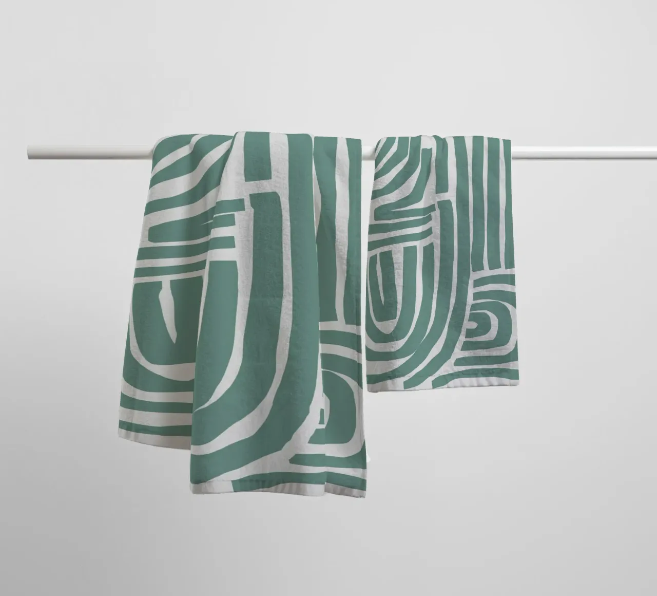 S & U verde acqua asciugamano da bagno da Little Dean