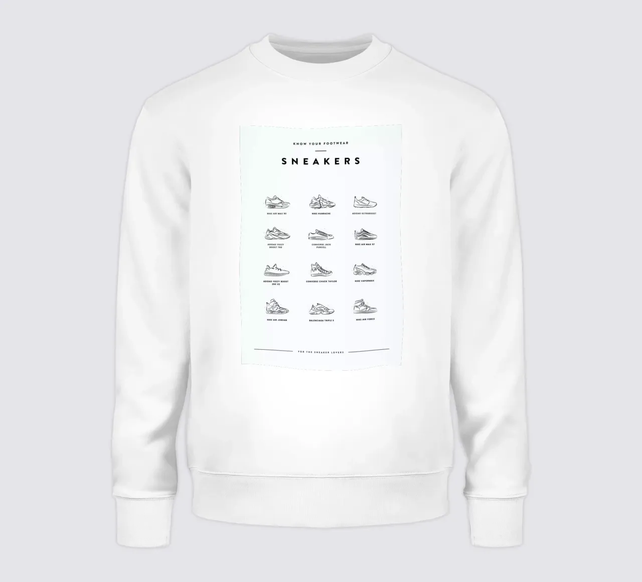 Sneaker Chart sweatshirt van daylight design studio