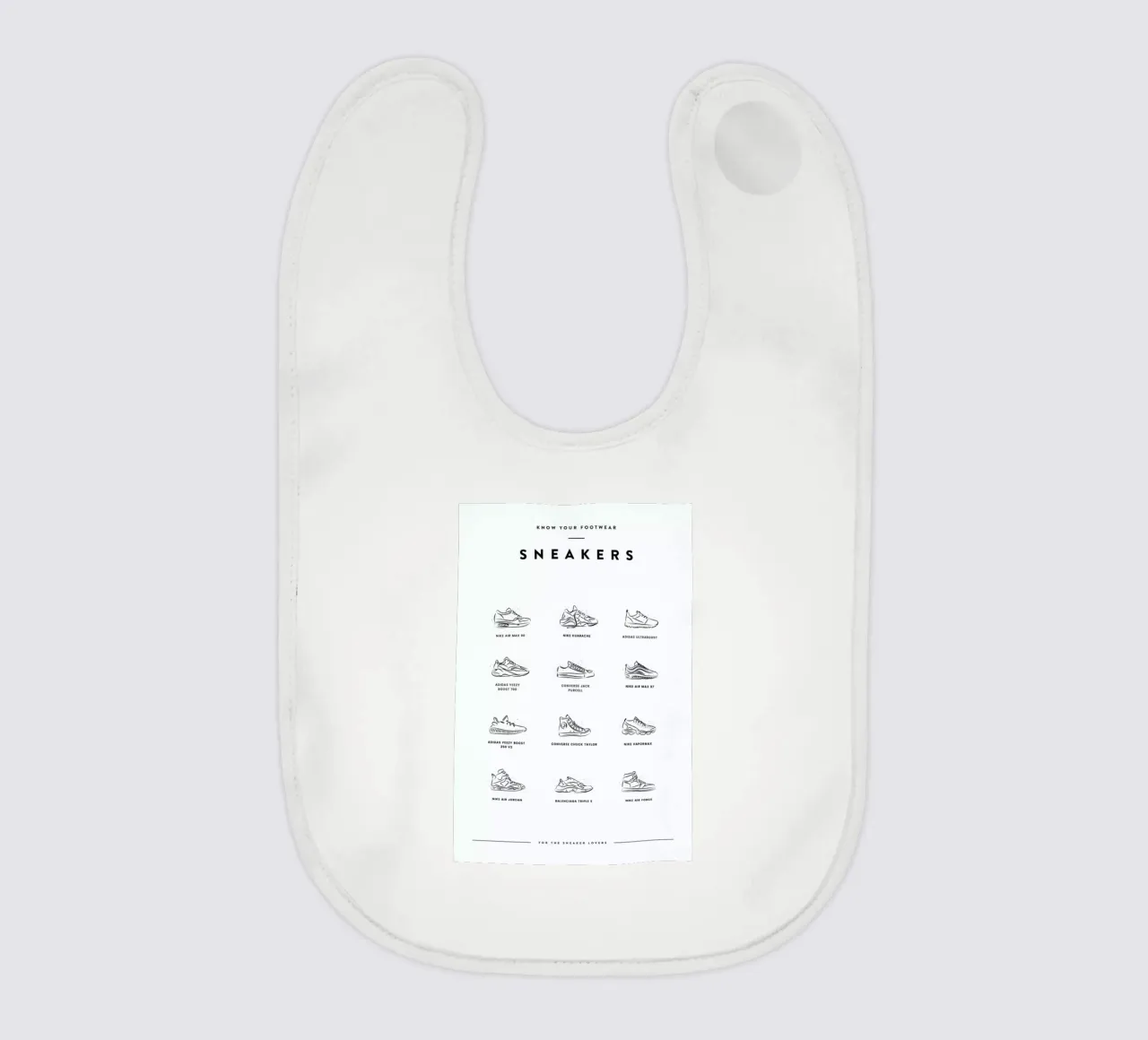 Sneaker Chart bavaglino da daylight design studio