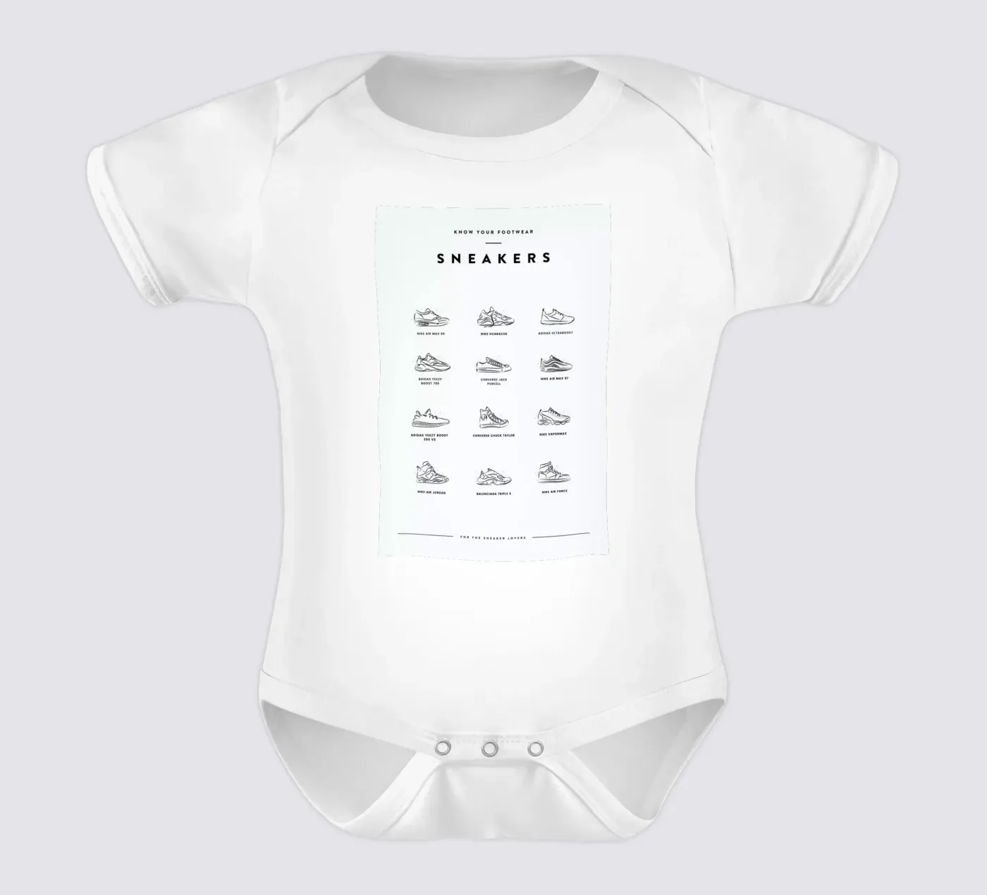 Sneaker Chart body bébé de daylight design studio