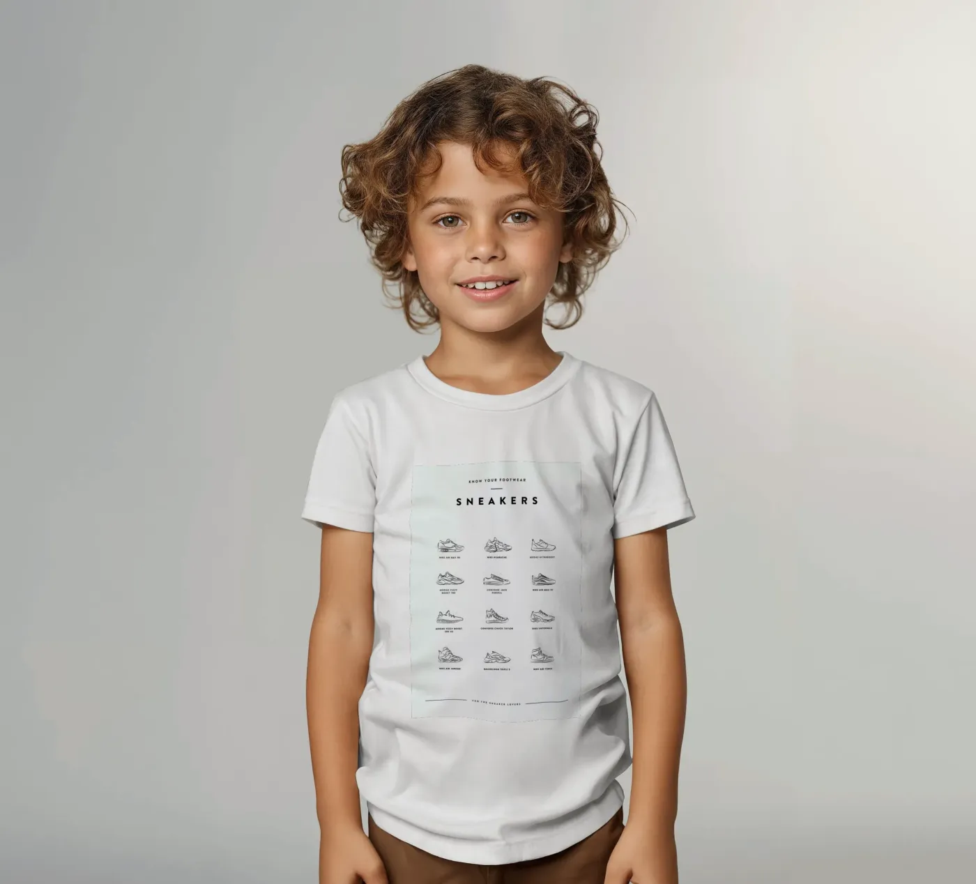 Sneaker Chart t-shirt bambini da daylight design studio