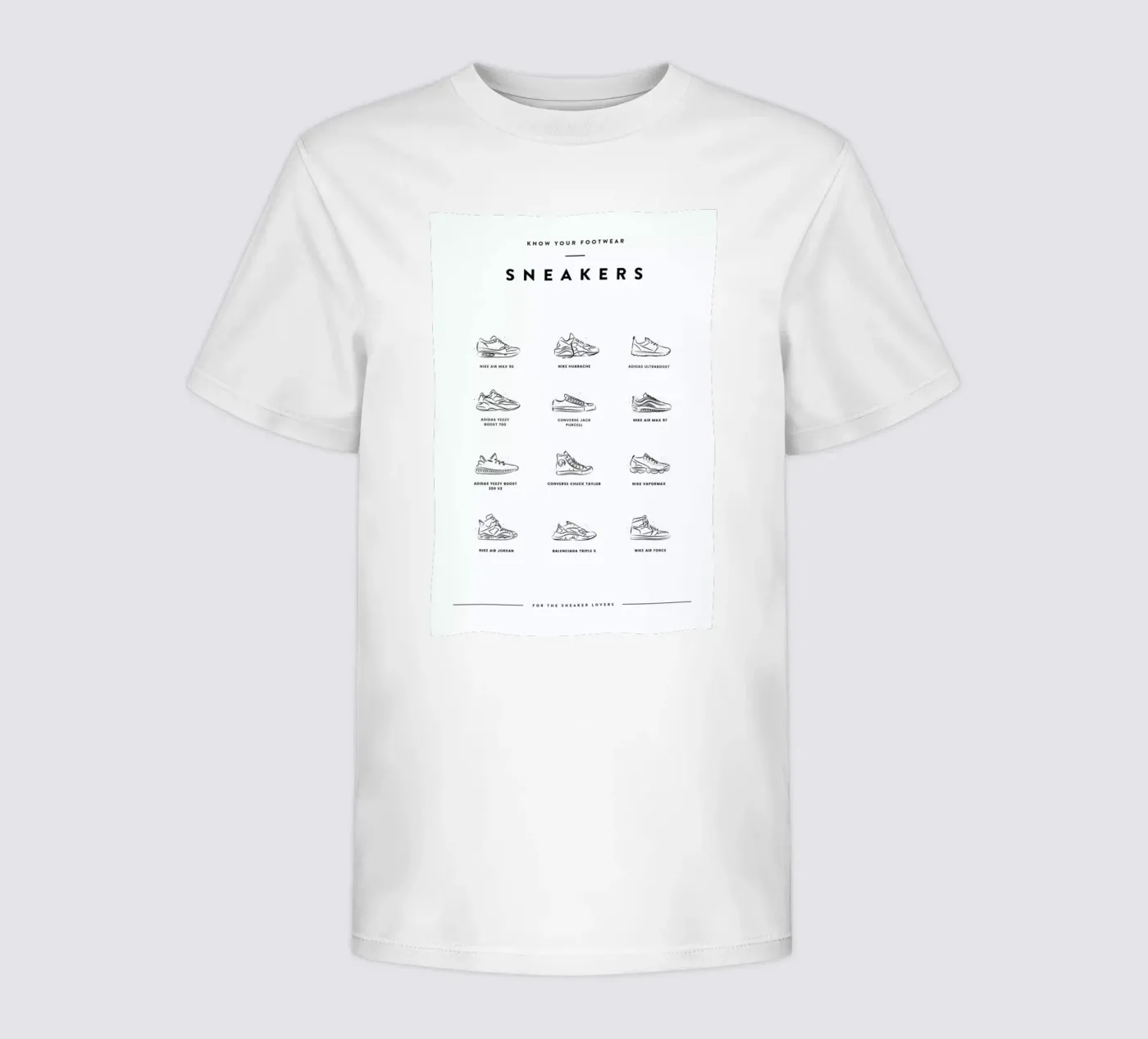 Sneaker Chart t-shirt bambini da daylight design studio