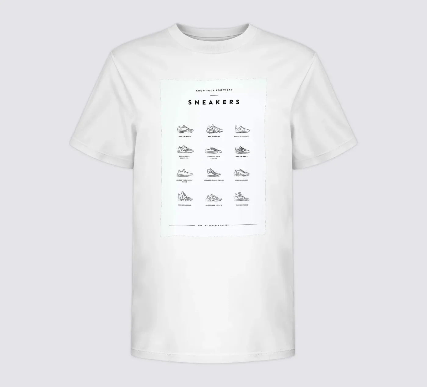 Sneaker Chart t-shirt bambini da daylight design studio