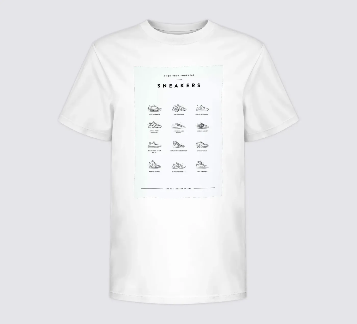 Sneaker Chart t-shirt bambini da daylight design studio