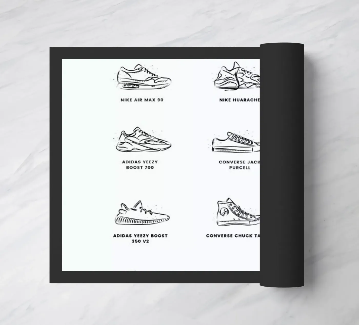 Sneaker Chart Fußmatte von daylight design studio