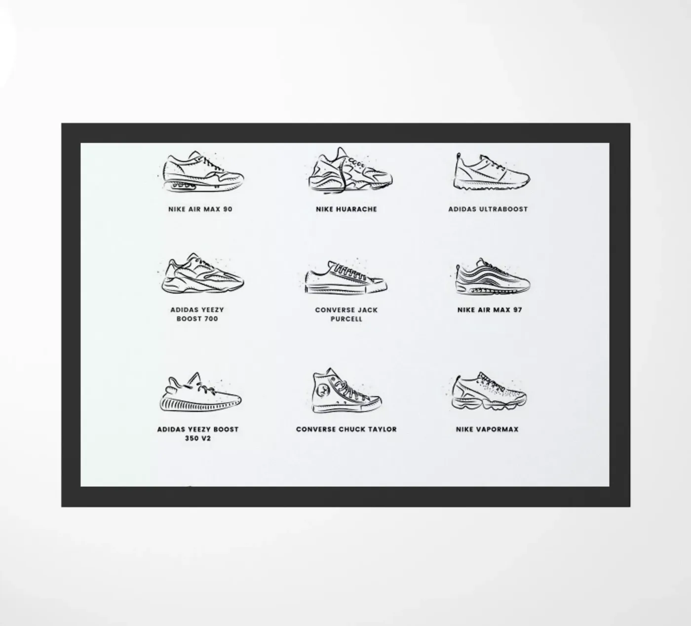 Sneaker Chart zerbino da daylight design studio