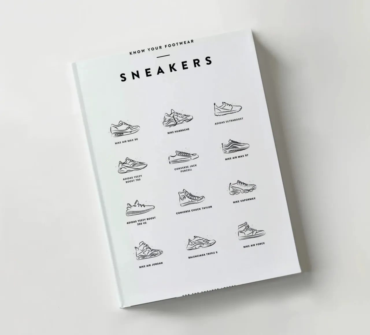 Sneaker Chart Notizbuch von daylight design studio
