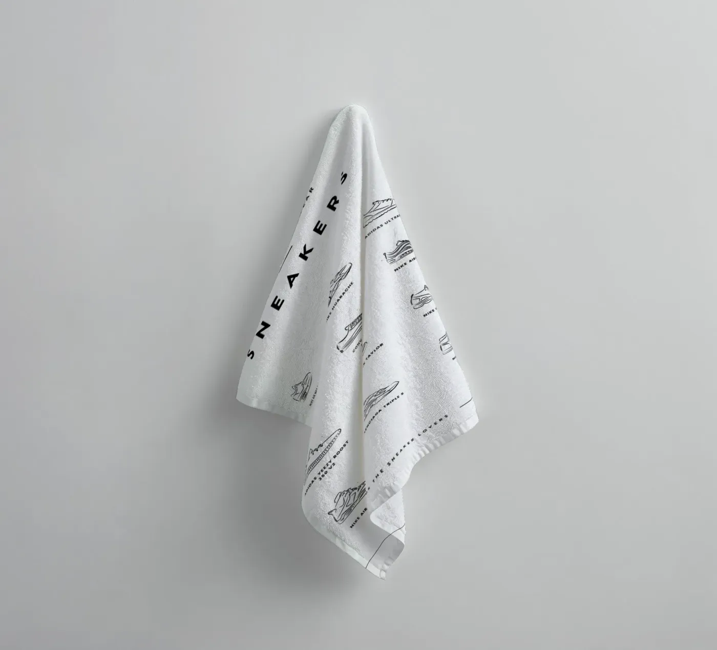 Sneaker Chart towel by daylight design studio
