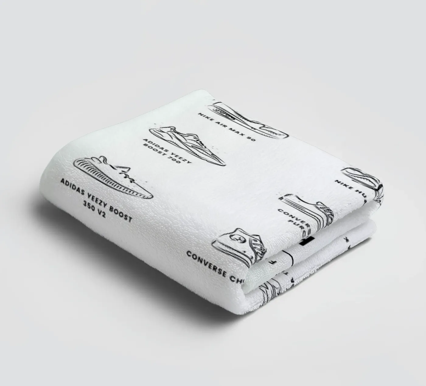 Sneaker Chart badhanddoek van daylight design studio