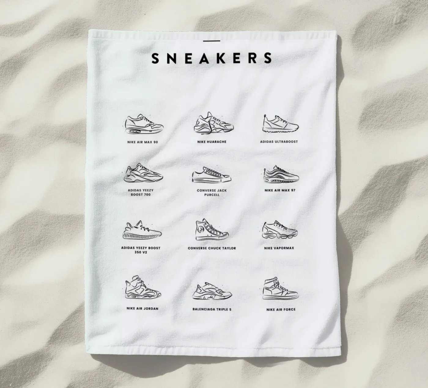 Sneaker Chart telo mare da daylight design studio