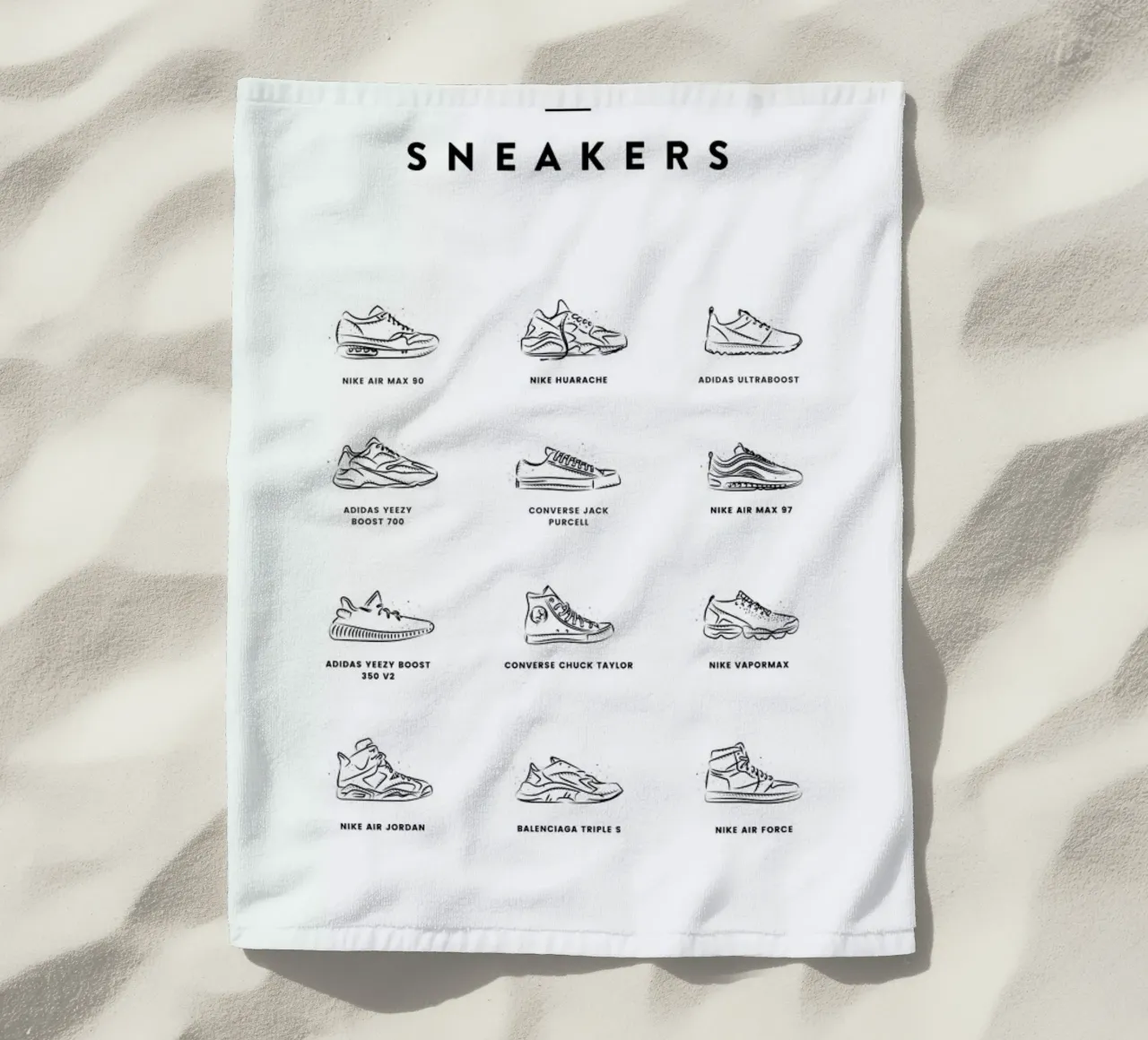 Sneaker Chart telo mare da daylight design studio