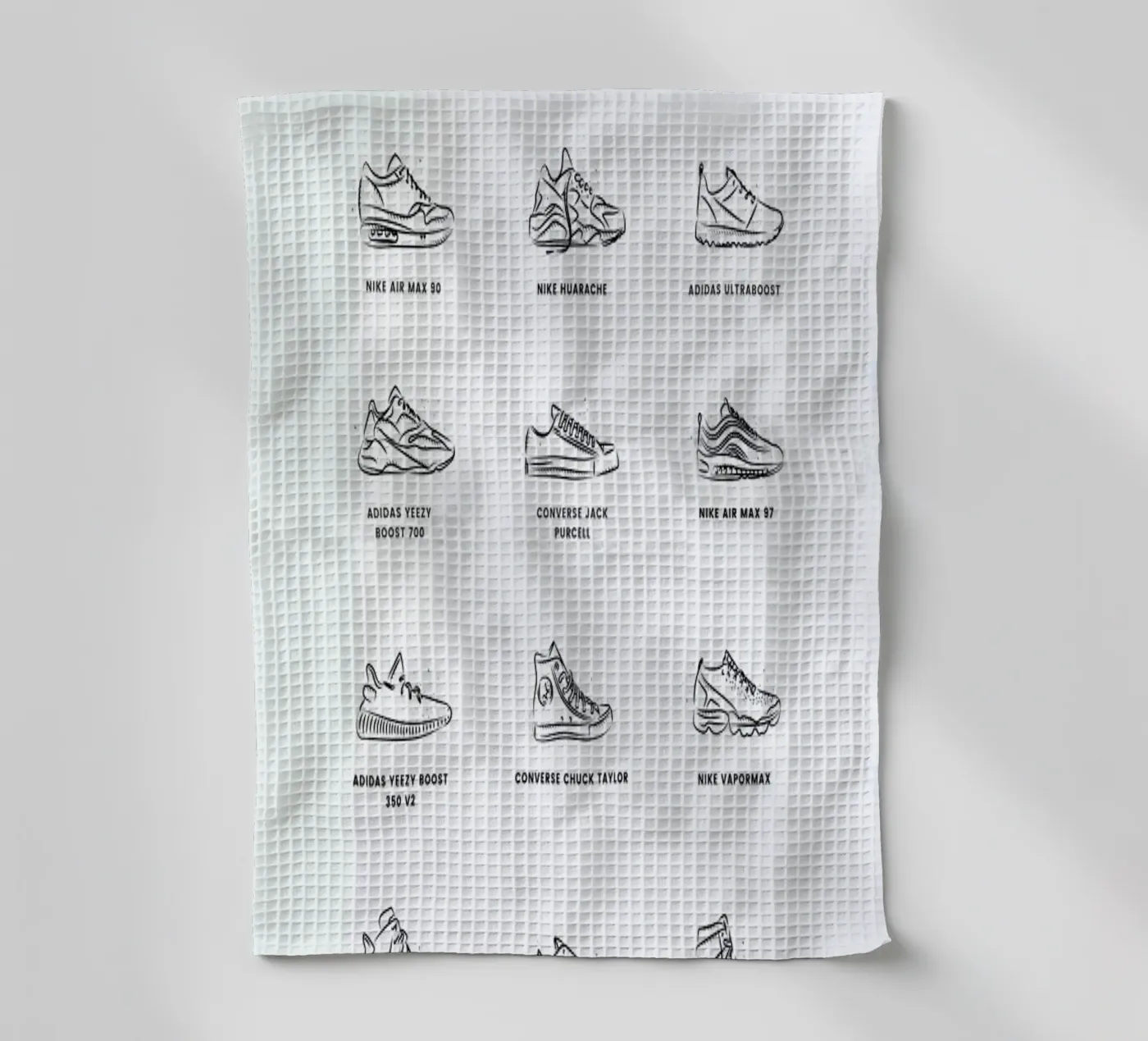 Sneaker Chart Geschirrtuch von daylight design studio