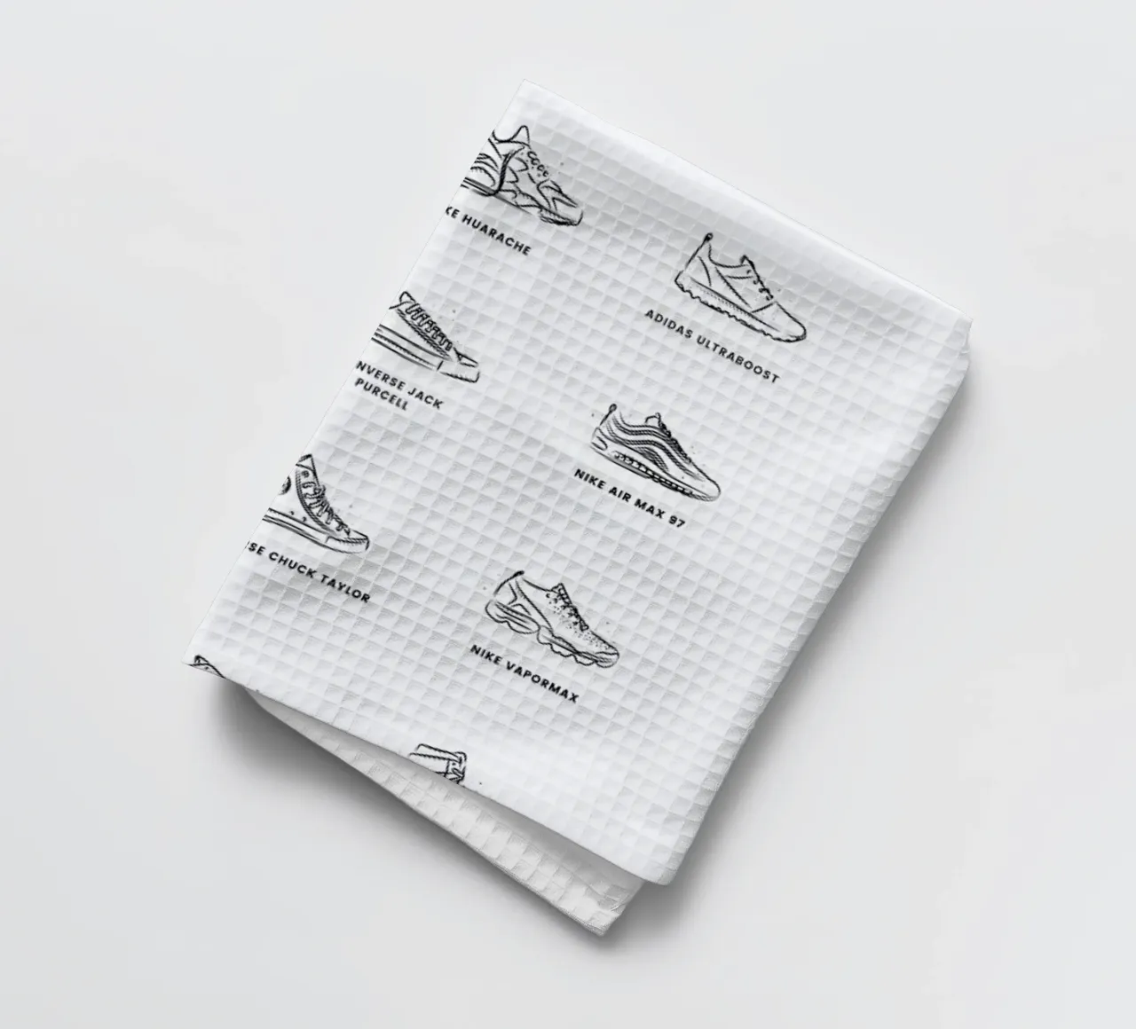 Sneaker Chart canovaccio da cucina da daylight design studio