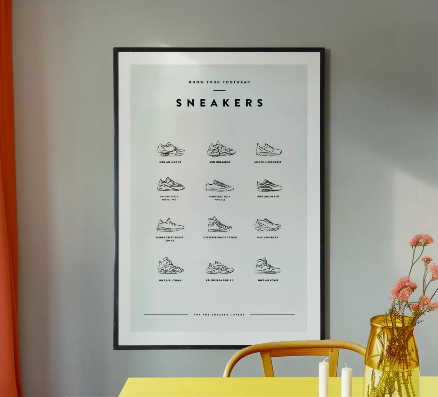 Sneaker Chart poster by daylight design studio
