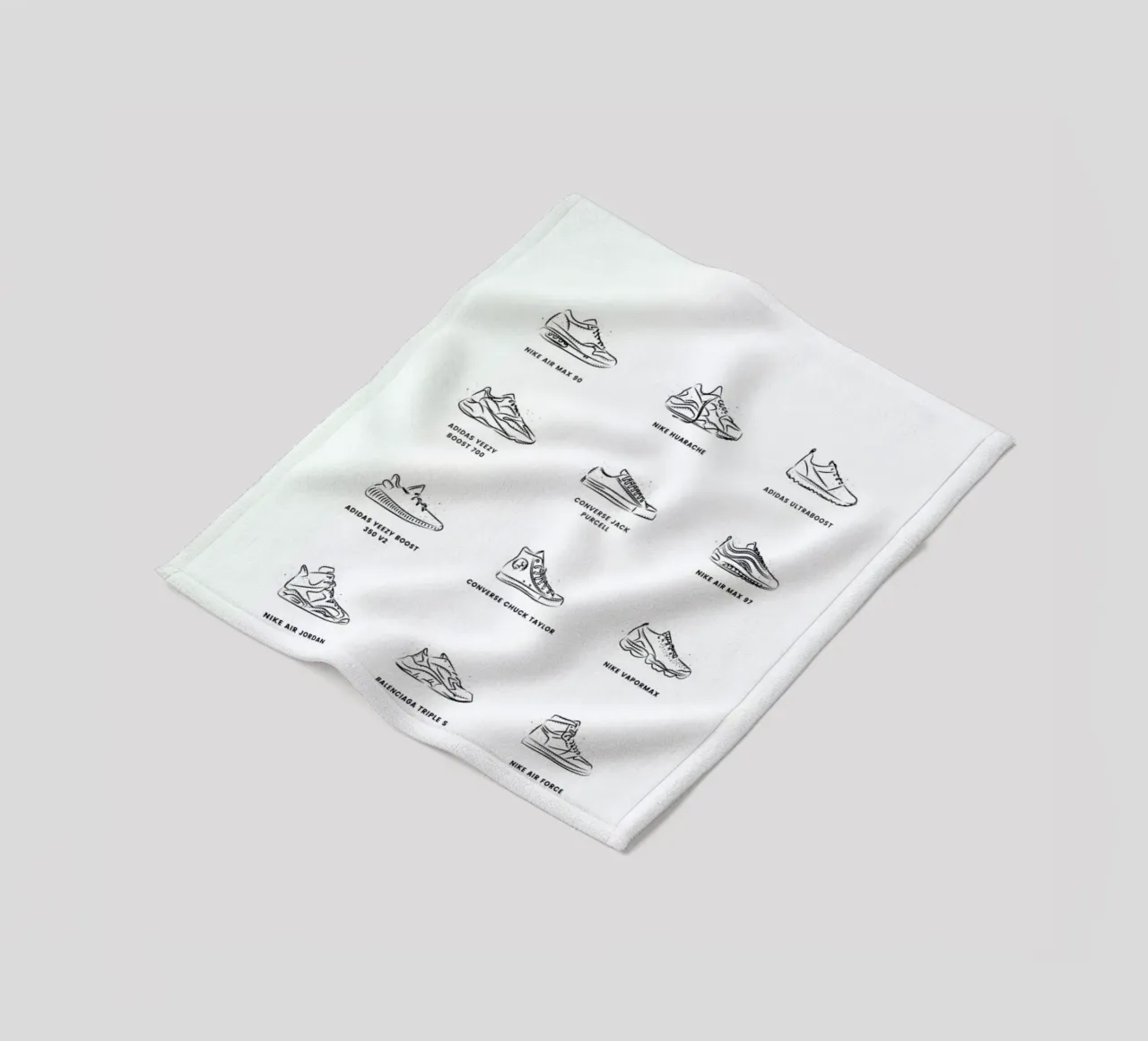 Sneaker Chart Fleecedecke von daylight design studio