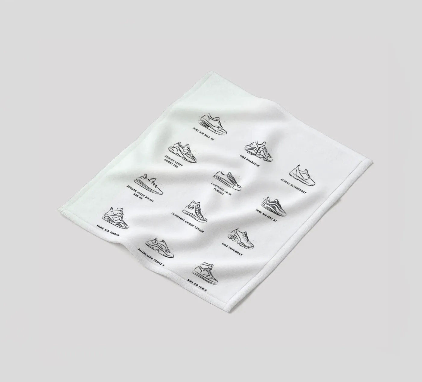 Sneaker Chart Fleecedecke von daylight design studio