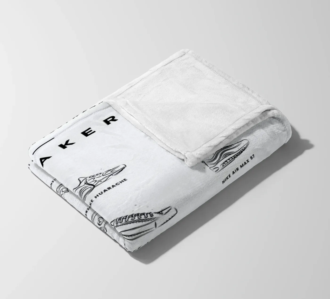 Sneaker Chart Fleecedecke von daylight design studio