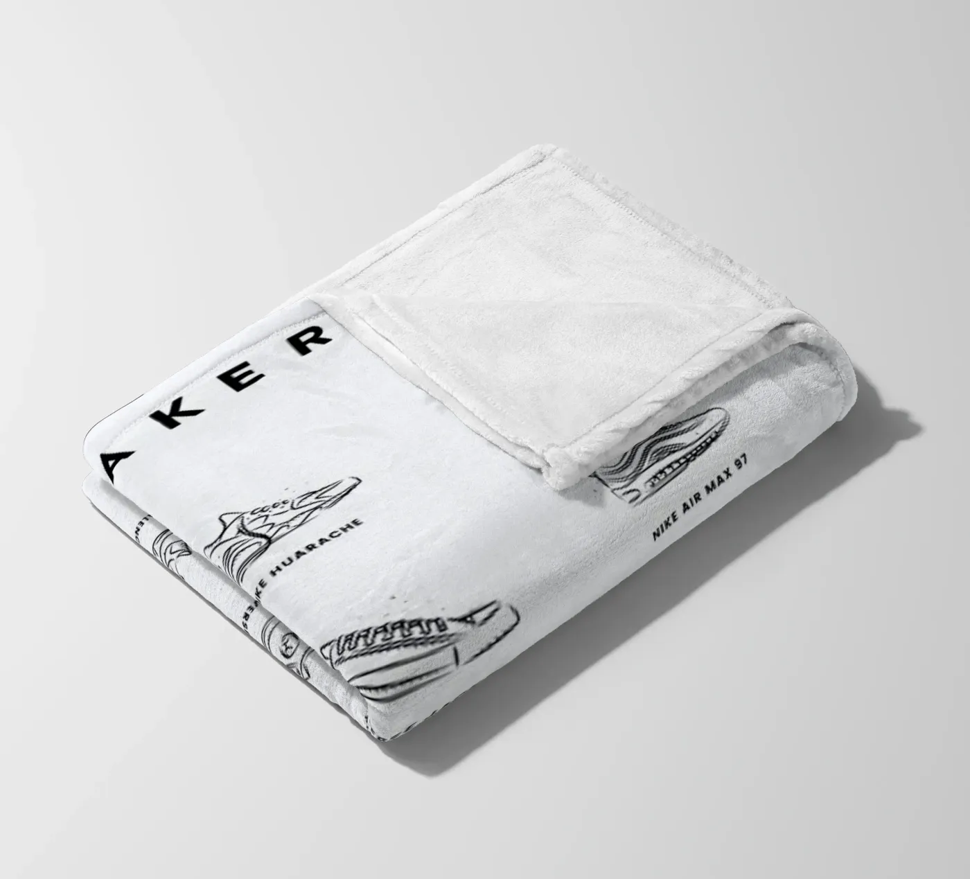 Sneaker Chart Fleecedecke von daylight design studio