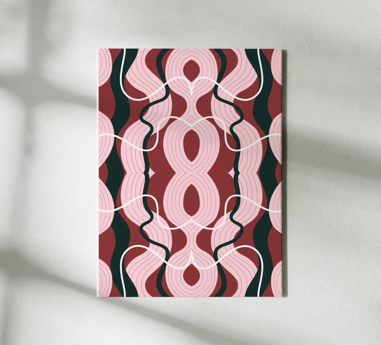 Symmetrie weven canvas met Baklijst van Little Dean