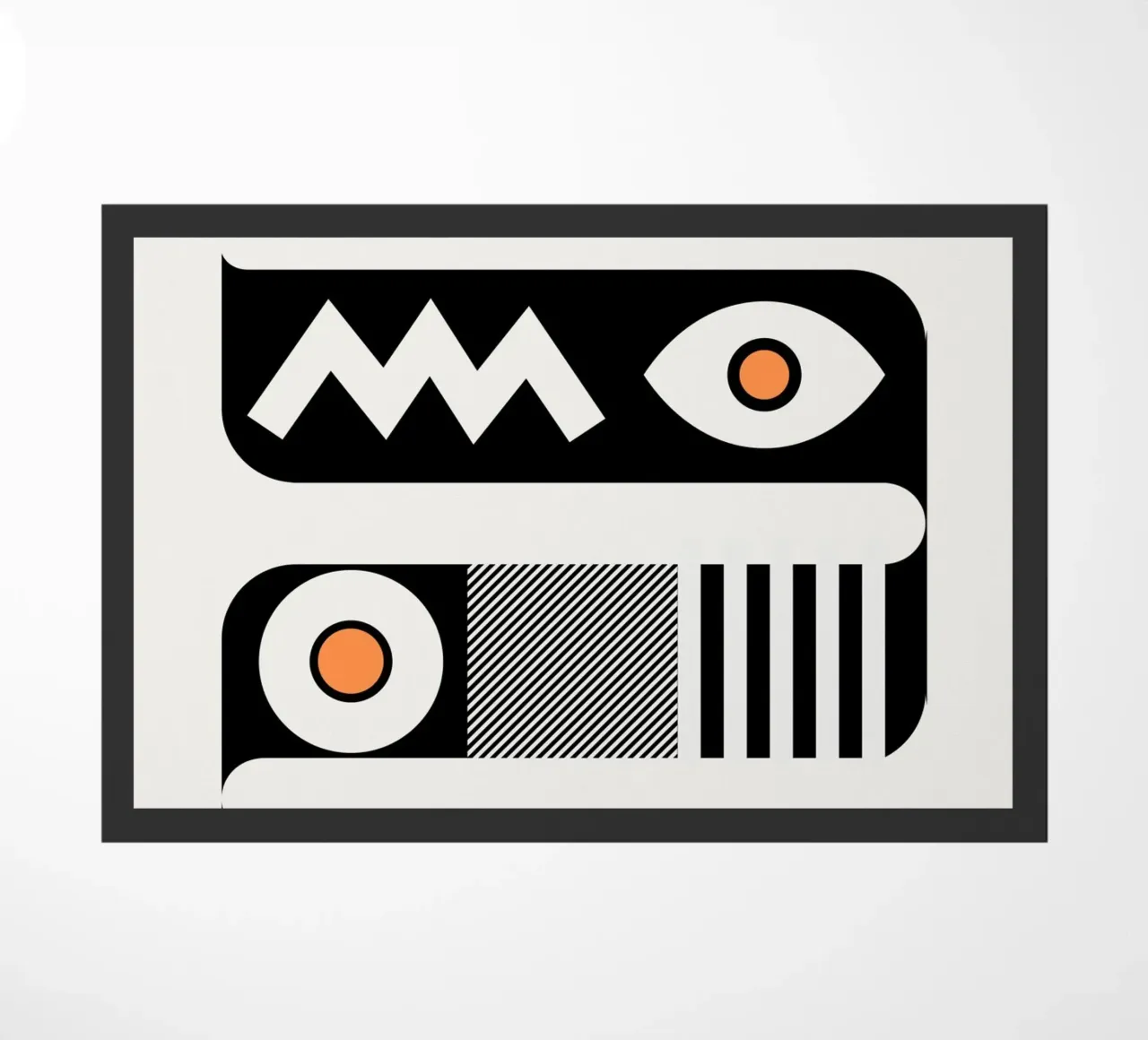 Mono geometrical design zerbino da Little Dean