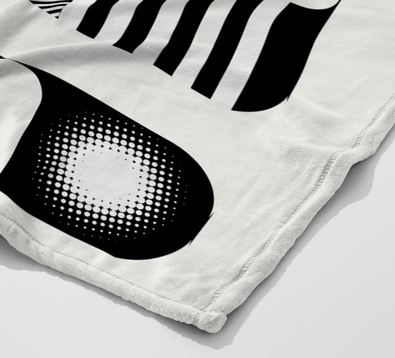 Mono geometrical design coperta in pile da Little Dean