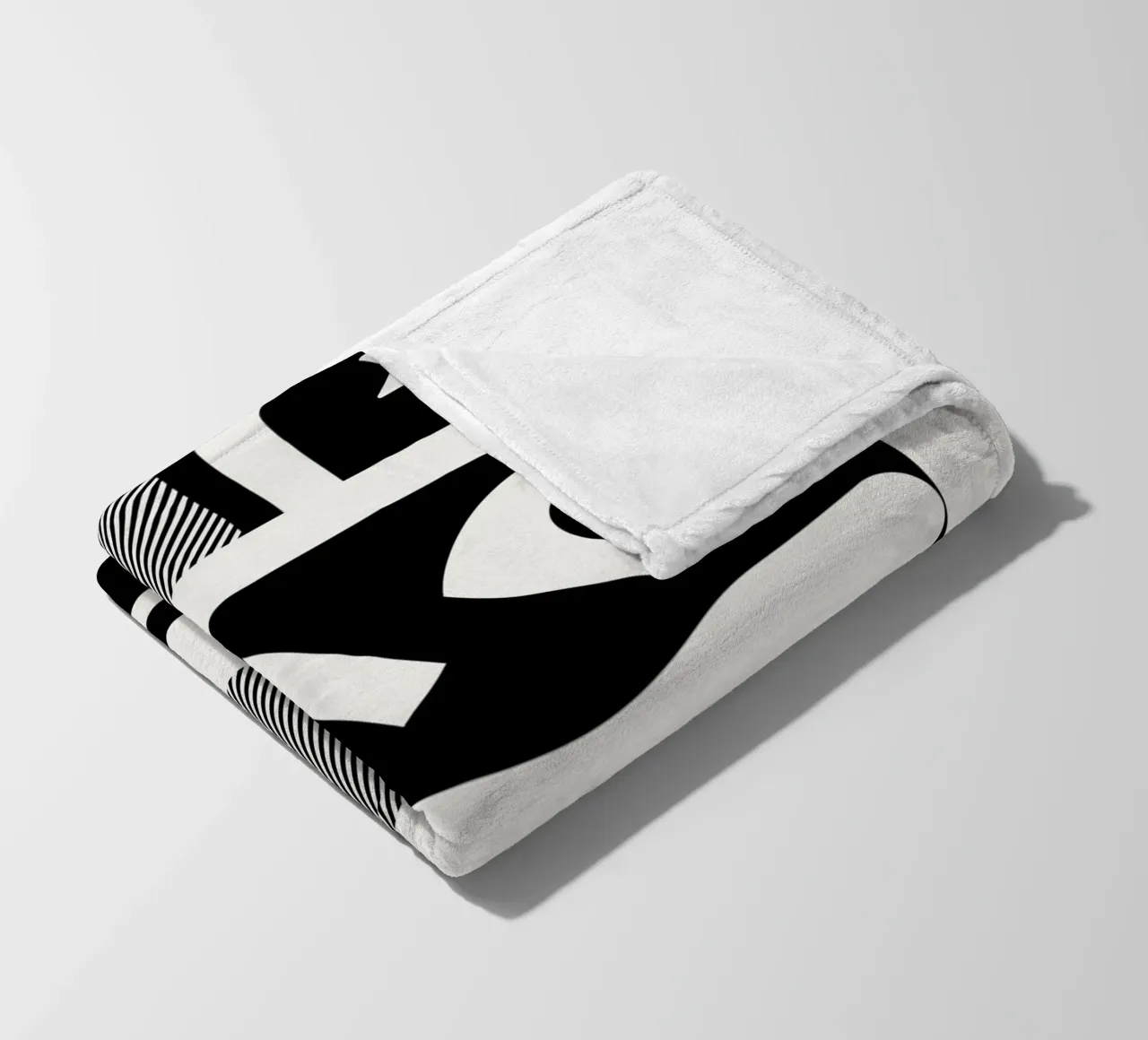 Mono geometrical design coperta in pile da Little Dean