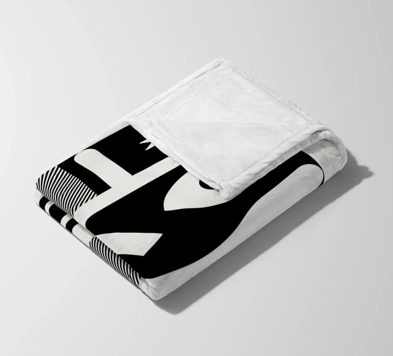Mono geometrical design coperta in pile da Little Dean